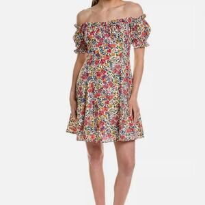 NWOT Feminine floral mini dress